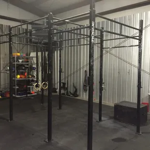 A secondary workout station designed for personal training and workouts anytime during the day