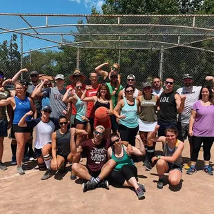 Kickball at Ocho's 5th anniversary gathering, 2019