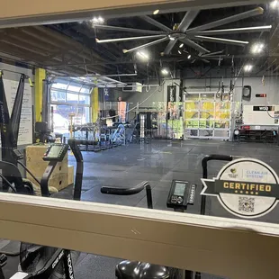 Spacious gym, great equipment.