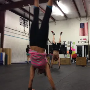 A little hand stand walking in the wod to spice things up.