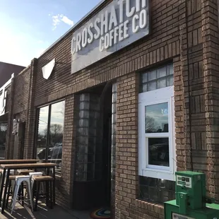 the outside of the building