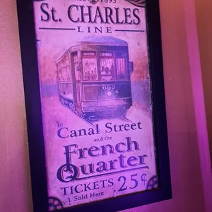 a poster for the canal street french quarter