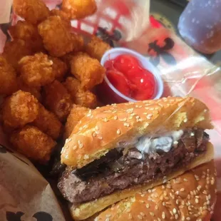 Mushroom &amp; Swiss burger