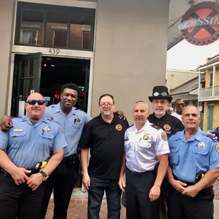 The Crossing owner with 8th District officers taking a stand against crime