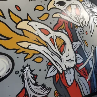 Closeup of mural