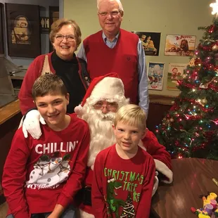 Breakfast with Santa this morn at Crossroads! Santa has known Jerry since he was a boy. A good time was had by all