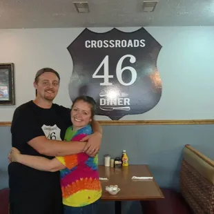 Owners Dustin and Brittany Byers the night before opening day