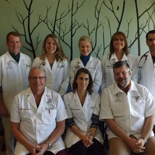 Top row: Dr. Mark Lenox, Dr. Amanda Sherck, Dr. Sharon Joslin-Ortiz, Dr. Margie Zavala, and Dr. David Lozano...