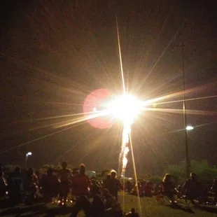 Test Flare before the Big Fireworks Show