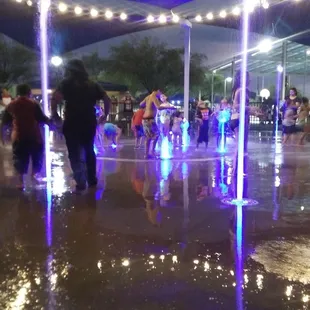Splash Park -- cool &amp; beautiful late at night