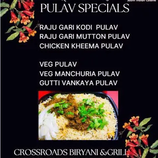 Enjoy Thursday Pulav Specials