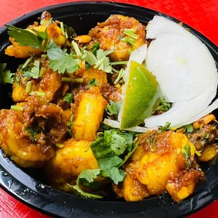 Shrimp Fry in native South Indian style