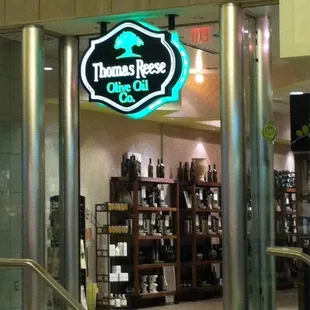 New store in mall is now open. Flavored olive oils are great