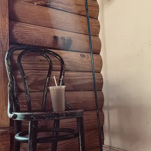 upstairs corner featuring pumpkin hazelnut cold brew :)