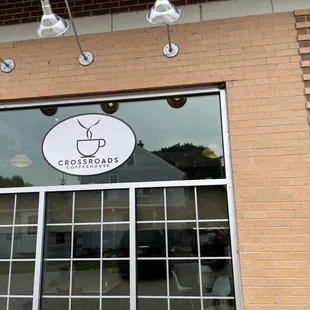 the front of the building