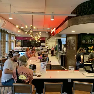 interior, sushi and sashimi