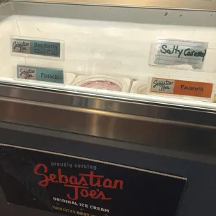 a display of cheeses