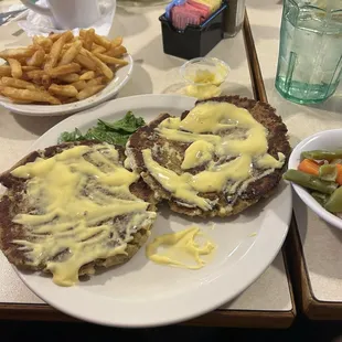 Thursday special: salmon patties with hollandaise sauce