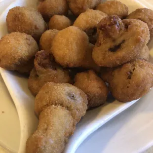 Fried mushrooms.