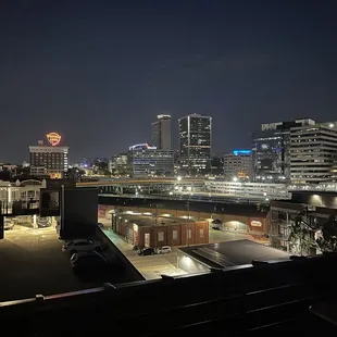 View from the roof bar