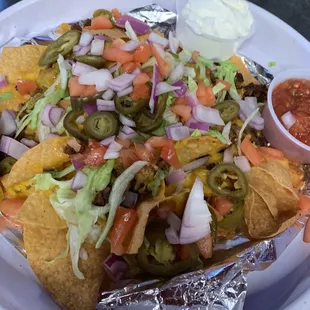 Nachos loaded up and delish