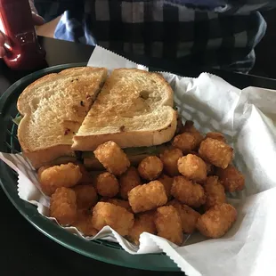 Driscoll chicken with tots