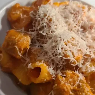 Spicy Rigotoni Vodka with added Italian Sausage (100% plant based)