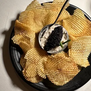 caviar &amp; chips