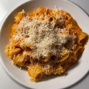 Spicy rigatoni vodka