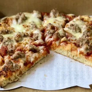 Cheese &amp; Sausage Pizza