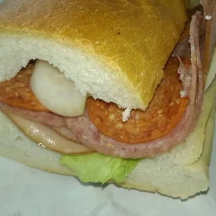 The Italian Sub, all fresh ingredients and tasty.