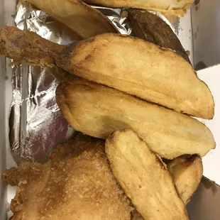 Our chicken and jojos