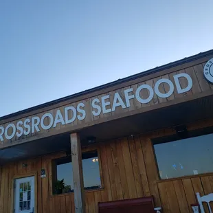 the front of the restaurant