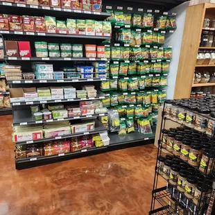 Spices, teas, coffee, etc
