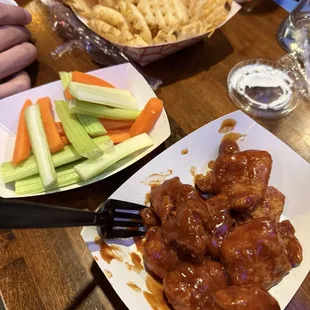 Honey BBQ boneless wings