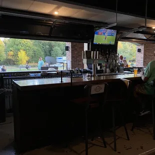 people sitting at the bar