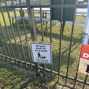 Dogs are never leashed - this is a joke. The biggest health violation I have ever witnessed first hand.