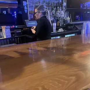 Angry bartender