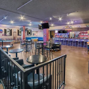 seating and bar area