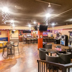 the bar and arcade