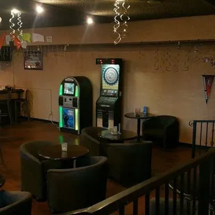 seating and arcade machines