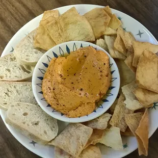Sun dried tomato goat cheese dip ($12)