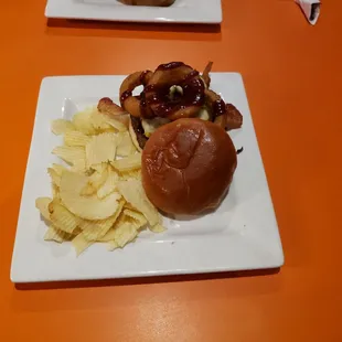 two plates of food