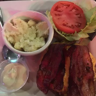 Great burgers with amazing flavor &amp; the bacon was super good too!