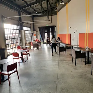 the interior of the building