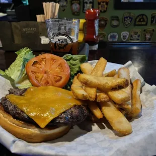 Great burger and fries!