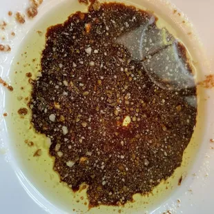 Olive oil with parmesan and balsamic