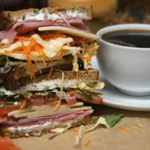 Vegetarian &quot;California Crunch&quot; with added turkey