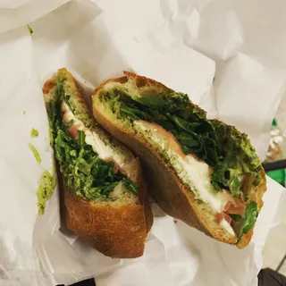 Prosciutto and Mozzarella Sandwich