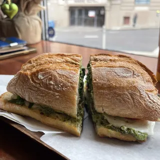 Fresh Mozzarella with Avocado Sandwich
